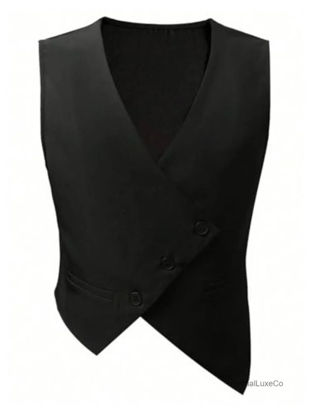 Men's Slim Fit Suit Vest Formal Waistcoat Button Down Sleeveless Blazer